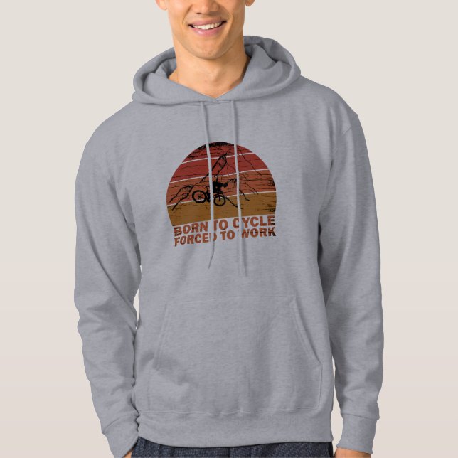 Motivational cycling quotes hoodie (Front)