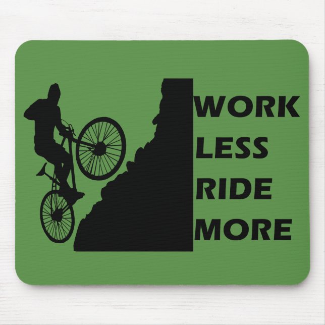 Motivational cycling quotes mouse pad (Front)