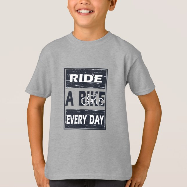 motivational cycling quotes T-Shirt (Front)