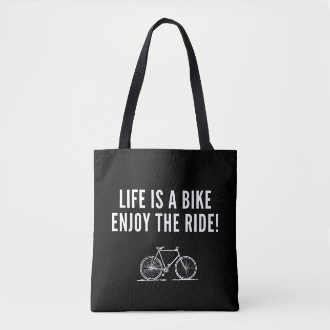 Motivational cycling tote bag (Front)