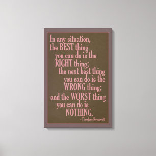 Motivational “Do Something” Quote canvas print