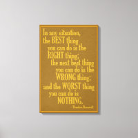 Motivational “Do Something” Quote canvas print