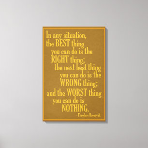 Motivational “Do Something” Quote canvas print