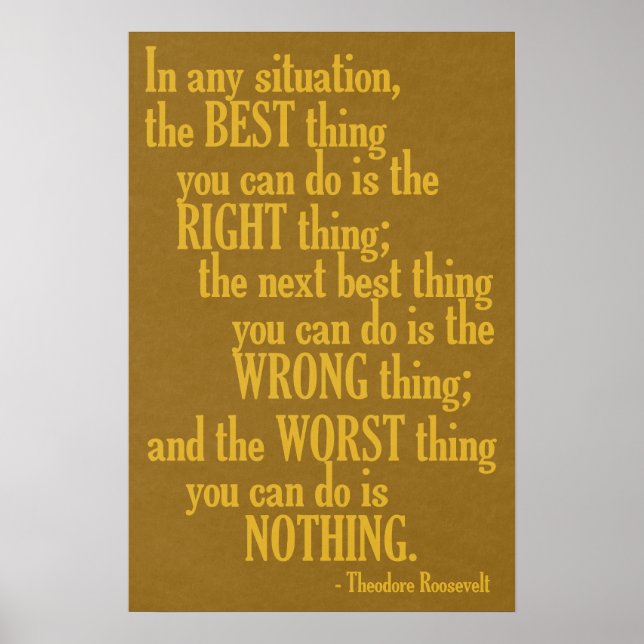 Motivational “Do Something” Quote poster (Front)