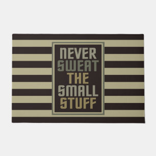 Motivational door mat