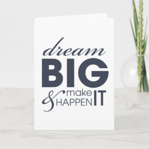 Motivational Dream Work Success Card