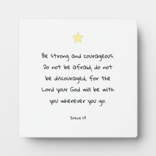 Motivational Encouraging Scripture Bible Verse Plaque