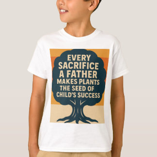 Motivational Father’s Day Retro Tree DesignT-Shirt T-Shirt