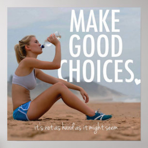 Motivational Female Fitness Gym Poster