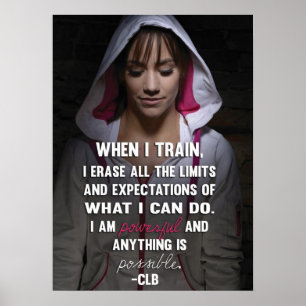 - Motivational Female Fitness Gym Poster