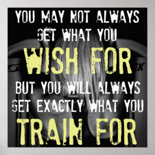 Motivational Female Fitness Gym Poster