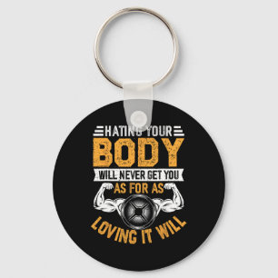 Motivational Fitness Bodybuilding Workout Gym Quot Keychain