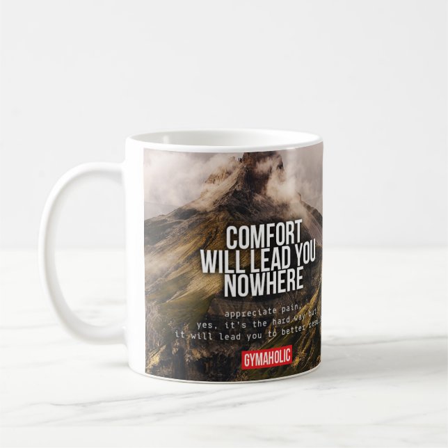 Motivational Fitness Gym Coffee Mug (Left)