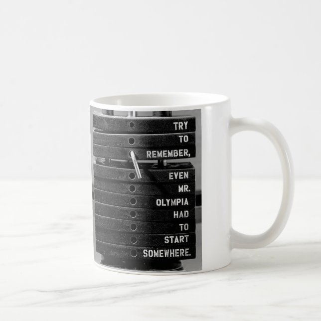 Motivational Fitness Gym Coffee Mug (Right)
