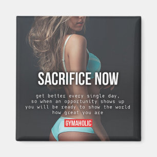 Motivational Fitness Gym Magnet