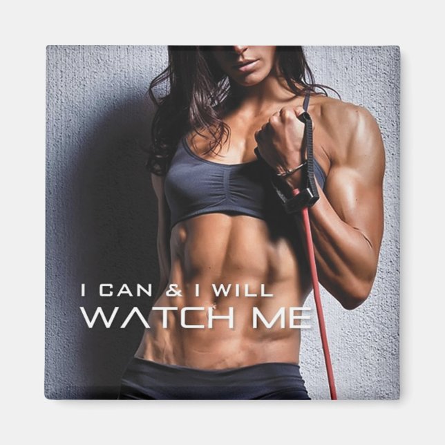 Motivational Fitness Gym Magnet (Front)