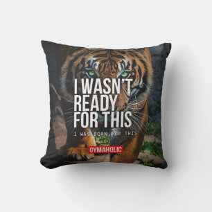 Motivational Fitness Gym Throw Pillow