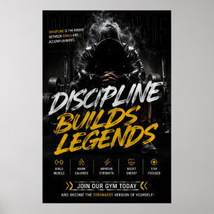 Motivational Fitness Wall Art poster