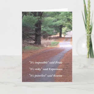 Motivational Forest Path Card