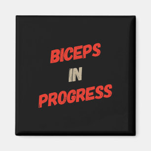 Motivational Funny Gym Humour Biceps Gains Biceps  Magnet
