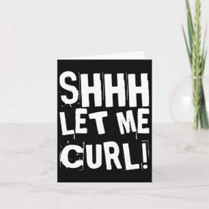 Motivational Funny Gym Humour Biceps Gains Shhh Le Card