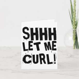 Motivational Funny Gym Humour Biceps Gains Shhh Le Card