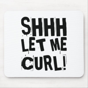 Motivational Funny Gym Humour Biceps Gains Shhh Le Mouse Pad