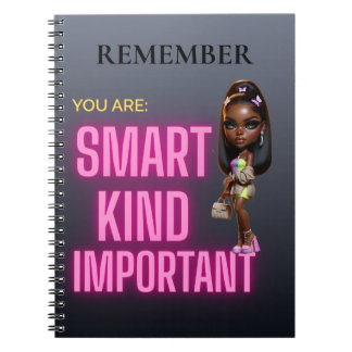 Motivational Girl Boss Spiral Notebook – “Remember