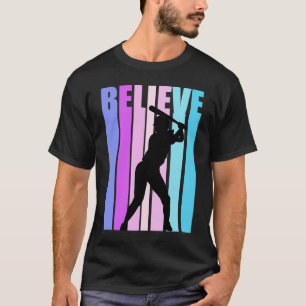 Motivational Girls Baseball Birthday Team Coach Pl T-Shirt