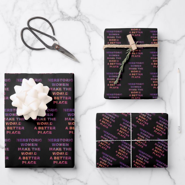 Motivational Girls Quote - Do Your Best Today Wrapping Paper Sheet (Front)