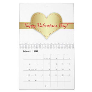 Motivational Glitter Typography Beautiful 12-month Calendar