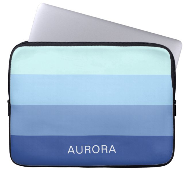 Motivational Gradient Custom with Name -  Laptop Sleeve (Front)