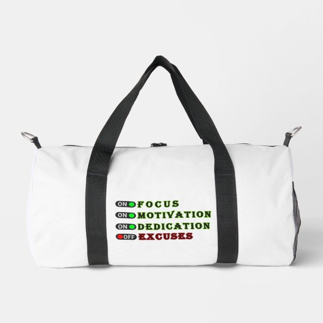 Motivational Gym Bag (Front)