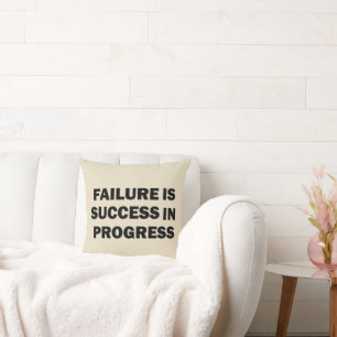 Motivational gym quotes for success  throw pillow