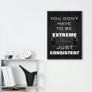 Motivational Gym Workout Fitness quote Poster
