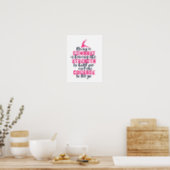Motivational Gymnastics Quote Sports Girl Gymnast Poster (Kitchen)