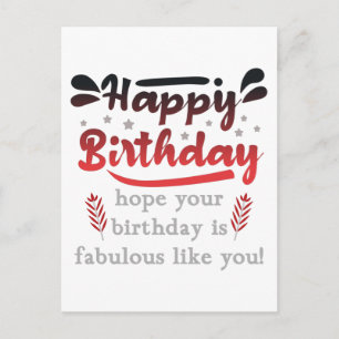 Motivational Happy birthday wishes. Postcard