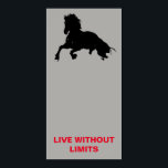Motivational Horses Live Without Limits Pop Art Poster<br><div class="desc">Wild Horses Digital Artworks,  Paintings,  Pictures and Images</div>