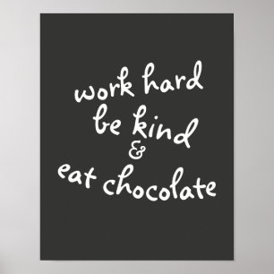 motivational humor typography black and white poster