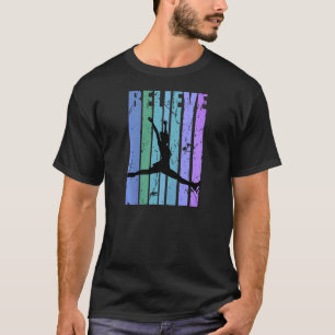 Motivational Ice Skater Skating Figure Skate Jumpi T-Shirt