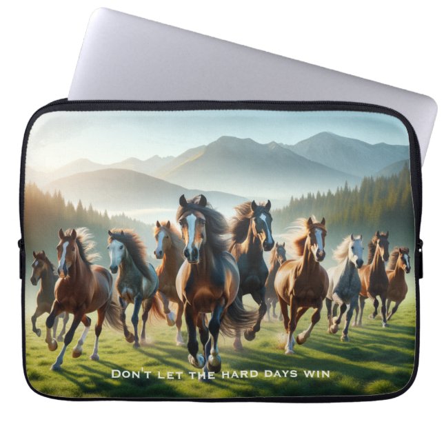 Motivational Inspirational Laptop Sleeve (Front)