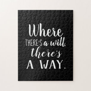 Motivational Inspirational Quote Saying Typography Jigsaw Puzzle