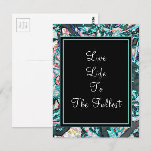 Motivational Inspirational Saying Quote Custom Postcard