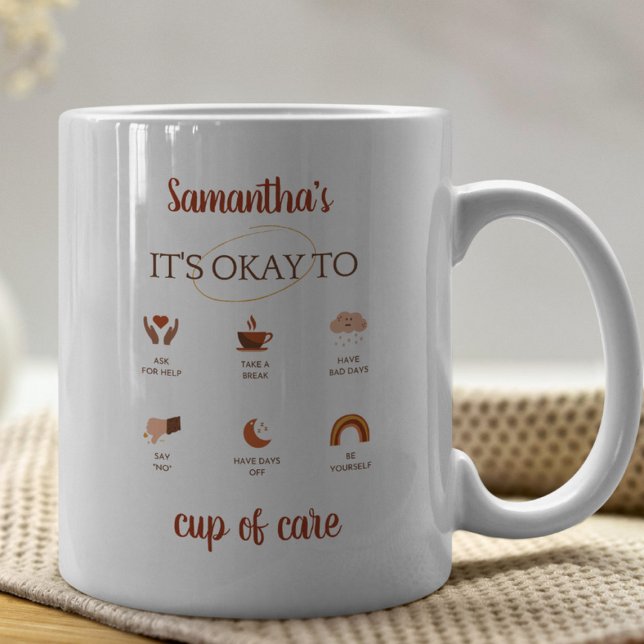 Motivational Inspirational Wellness Self-Care Coffee Mug (Creator Uploaded)