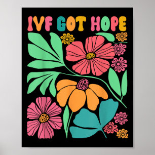 Motivational Inspired Ivf Mama Wildflower Ivf Mom  Poster