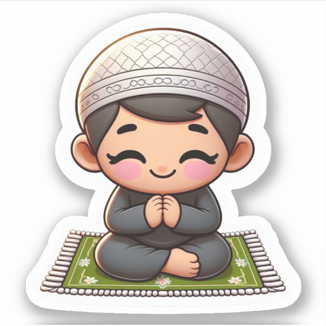 Motivational Islamic Prayer for Muslim Kids Boys (Front)