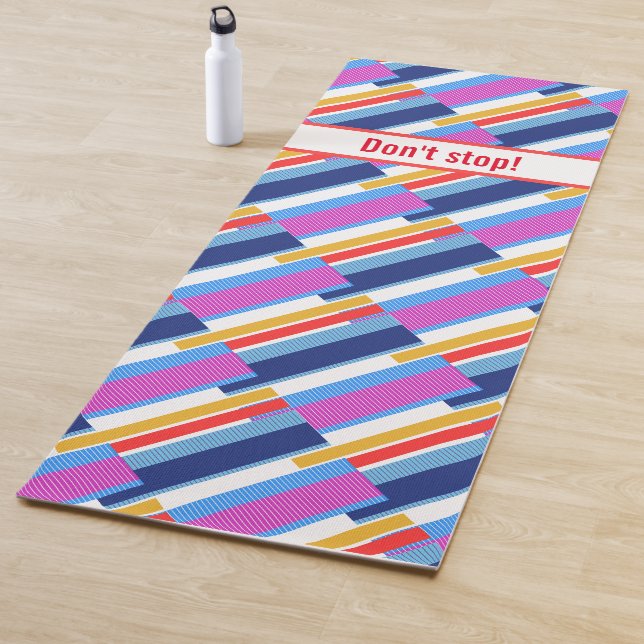 Motivational Joga Mat with graphical pattern (In Situ)
