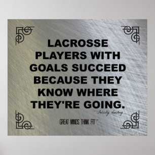 Motivational Lacrosse Poster 008