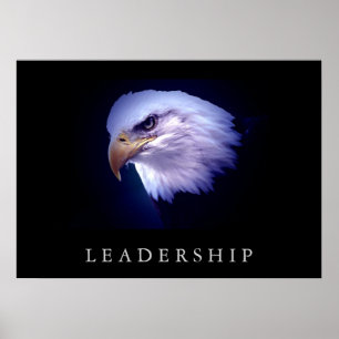 Motivational Leadership Eagle Eyes Poster