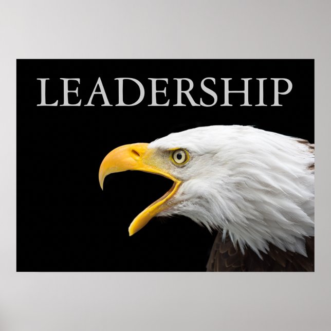 Motivational Leadership Eagle Poster (Front)